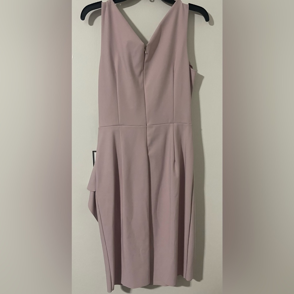 Alex Evenings Women's Slimming Short Ruched Dress with Ruffle, Size 12 - Picture 5 of 9